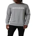 Calvin Klein Jeans Men's Institutional Crew Neck Sweat, Grey, L