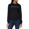 Calvin Klein Jeans Women's Institutional Core Logo Crew Neck T-Shirt, Black, Large