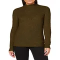 SPARKZ COPENHAGEN Women's Cora Turtleneck Pullover Sweater, Khaki Green, XS