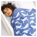 aden + anais Embrace Toddler-Bed Weighted Blanket Whale Watching