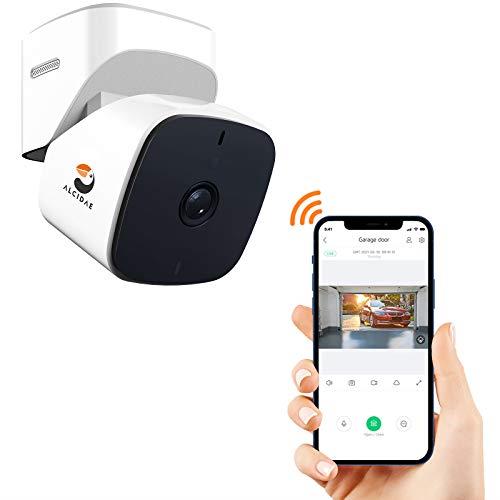 Alcidae Garager 2, Smart WiFi Garage Control,Integrated Security Camera,View and open/close your garage from anywhere,Share Access with Family,Smart Alerts & 2-Way Audio,1080P Clear Image,Night Vision