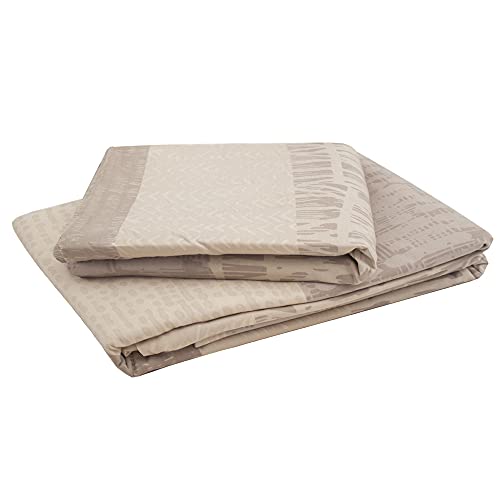 Bambury Darlington Quilt Cover Set, Queen Bed, Sand
