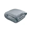 Bambury Single Bed Ultraplush Blanket, Steel Blue