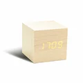Gingko Design Alarm Clock, Wood, Maple, One Size