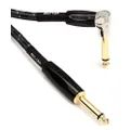 Roland BOSS Instrument Cable - 15ft - Right-Angle/Straight (BIC15A), Woven