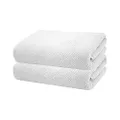 Bambury Angove Bath Sheet 2 Pack, White, 80x160 cm