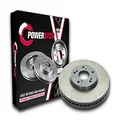 Powerstop Front Cross Drilled Disc Rotor Compatible for Mercedes Benz, 295 mm Size