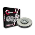 Powerstop Front Cross Drilled Disc Rotor Compatible for Mercedes Benz, 295 mm Size
