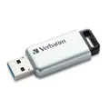 VERBATIM 32GB Store 'n' Go Secure Pro USB 3.0 Flash Drive with AES 256 Hardware Encryption 98665, Silver