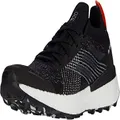 adidas Men's Terrex Two Ultra Parley Trail Running Shoe, Black/Grey/Blue Spirit, 7.5 D (M)
