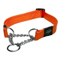 Rogz Control Obdeience Chain Dog Collar Orange Large