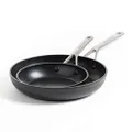 KitchenAid Forged Hardened Aluminium 20 & 28 cm Frying Pans Set, Induction, Oven & Dishwasher Save, Black