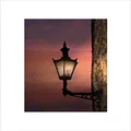 Old Lamp Tuscan Village Sunset Art Picture Wall Art Print