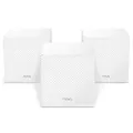 Tenda Nova Tri-Band Mesh WiFi System (MW12)-Up to 6000 sq.ft. Whole Home Coverage, Replaces WiFi Router and Extender, Gigabit Mesh Router, Parental Controls, Easy Setup, 3-Pack