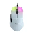 ROCCAT Kone Pro PC Gaming Mouse, Lightweight Ergonomic Design, Titan Switch Optical, AIMO RGB Lighting, Superlight Wired Computer Mouse, Titan Scroll Wheel, Honeycomb Shell, 19K DPI - White