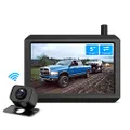 AUTO-VOX W7 Wireless Backup Camera Kit, 5 Inch Monitor with Stable Digital Signal Transmission from Rear View Camera. Suitable for Truck, Van, SUV, Camping Car