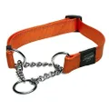 Rogz Control Obdeience Chain Dog Collar Orange Medium