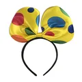 Forum Novelties Women's Polka Dot Bowtie Headband Accessory, yellow, Standard, Yellow