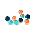 Boon Jellies Suction Cup Bath Toys, Navy/Coral 1 Count (Pack of 1)