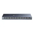 TP-Link 16-Port Gigabit Desktop Unmanaged Ethernet Switch, RJ45 ports, Support Auto-Negotiation, Auto-MDI/MDIX, Energy Power Saving, Metal Casing, Plug & Play, No Configuration Required (TL-SG116)