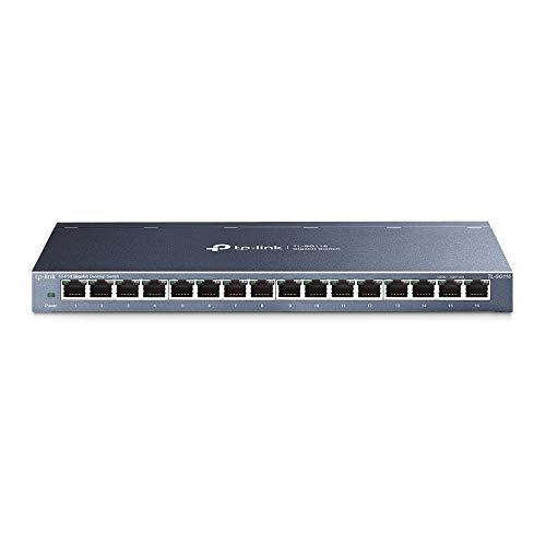 TP-Link 16-Port Gigabit Ethernet Network Switch - Sturdy Metal w/ Shielded Ports, Unmanaged (TL-SG116) | AU Version |