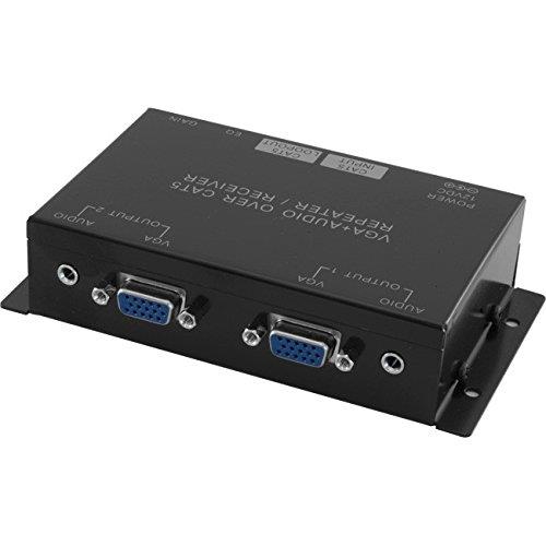 PRO1270S Pro2 Spare VGA+Audio Distribution Receiver for Pro1270 W Loopout a-1269 Transmission Distance up to 1000Ft/300M Via Single Utp Cat5/5E, Cat5 Loopout Function
