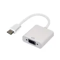 Astrotek Thunderbolt USB 3.1 USB-C to VGA Male to Female Converter Adapter for Apple MacBook Chromebook Pixel, White