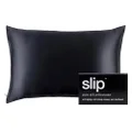 Slip Pure Silk Zippered Pillowcase, Black, Queen