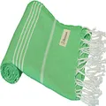 Bersuse 100% Cotton Anatolia Turkish Towel - 37X70 Inches, Green