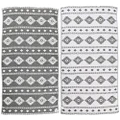 Bersuse 100% Cotton Oeko-TEX Certified Belize Turkish Handloom Towel - 39X71 Inches, Black