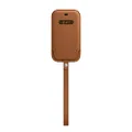 Apple Leather Sleeve with MagSafe (for iPhone 12 Mini) - Saddle Brown
