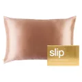 Slip Pure Silk Zippered Pillowcase, Rose Gold, Queen