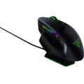 Razer Basilisk Ultimate with Charging Station - Wireless Gaming Mouse (11 Programmable Hyperspeed Buttons, Optical Focus+ Sensor, Optical Mouse Switch, RGB Chroma Lighting, Charging Station) Black
