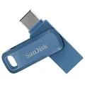 SanDisk 128GB Ultra Dual Drive Go USB Type-C Flash Drive - SDDDC3-128G-G46NB, Blue