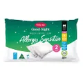 Tontine Goodnight Allergy Sensitive Medium Pillow, White, 2 Count