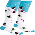 Sock It To Me Downhill Penguins Knee High Women's Socks