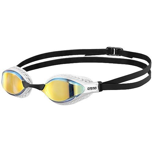 Arena 3151 Air Speed Mirror Indoor Swimming Goggle, 202/ Yellow/White