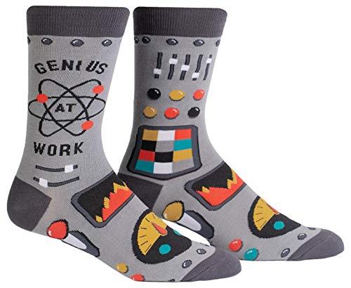 Sock It To Me Genius at Work Men's Crew Socks