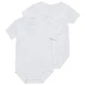 Bonds Girls’ Wondercool Eyelet Short Sleeve Bodysuit - 2 Pack, White / White (2 Pack), 00000 (Premature)