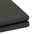 Bambury Wide Elastic - 40cm Deep - Charcoal - King Single TRUFit Fitted Sheet, King Single, Grey