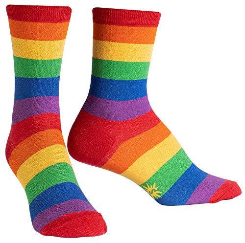 Sock It To Me Radiant Rainbow Women's Crew Socks