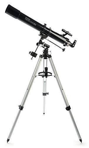 Celestron 21048 Power Seeker 80EQ Telescope, Refractor Telescope for Beginners, 80mm Aperture, Perfect for Planets and Moon, Black
