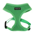 Puppia Soft Dog Harness No Choke Over-The-Head Triple Layered Breathable Mesh Adjustable Chest Belt and Quick-Release Buckle, Green, Small