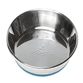 Rogz 384845 Anchovy Stainless Steel Bowl for Cat, Blue