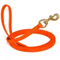 Viper Biothane Working Tracking Lead Leash Long Line for Dogs 2 Colors and 6 Sizes, Hunter Orange, 5/8" x 15ft,