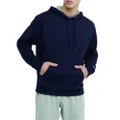 Champion Men's Powerblend Pullover Hoodie, Navy, Small