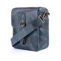MegaGear MG1330 Genuine Leather Camera Messenger Bag for Mirrorless, Instant and DSLR Cameras, Blue