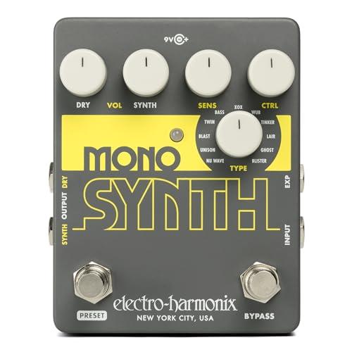 Electro Harmonix Guitar Mono Synth Effects Pedal Includes Power Supply