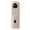 RICOH Theta SC2 Beige 360°Camera 4K Video with Image stabilization High Image Quality High-Speed Data Transfer Beautiful Portrait Shooting with face Detection Thin & Lightweight for iPhone, Android