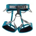 PETZL CORAX LT Women's Harness - Comfortable, Durable, and Versatile Rock Climbing Harness - Turquoise - L